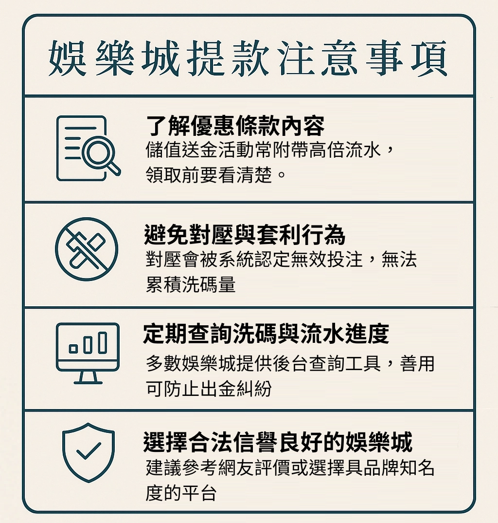 提款注意事項